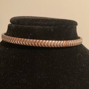 Reddish golden bracelet. Bangle.